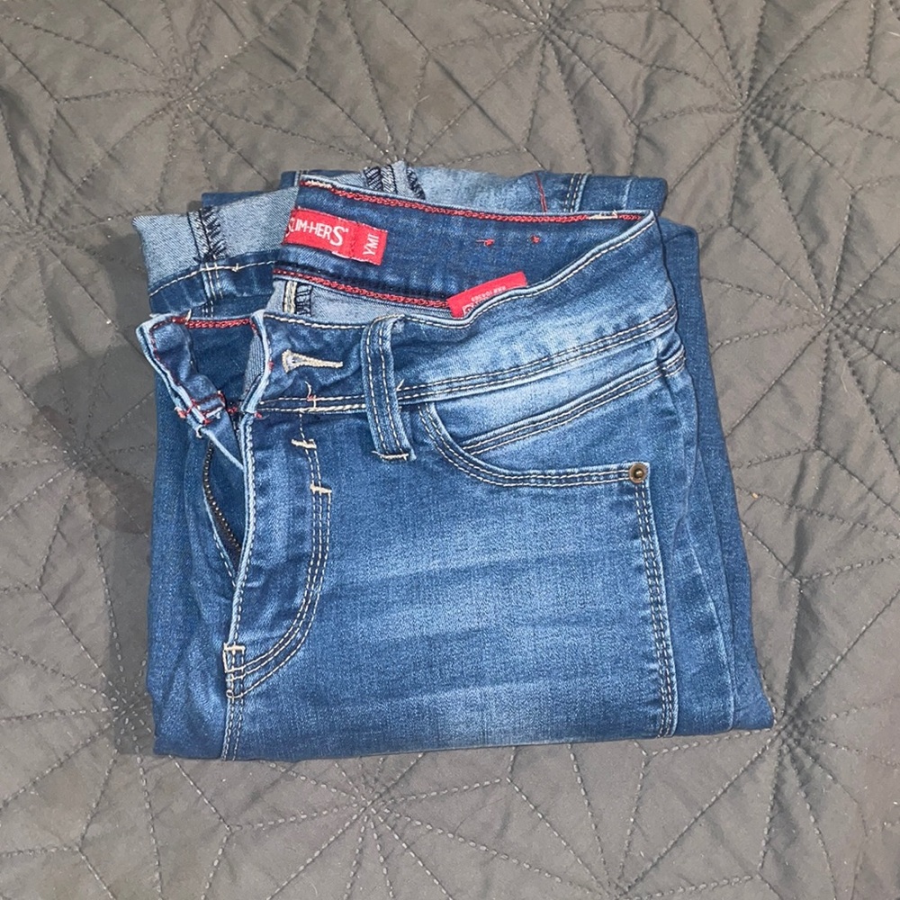 blue skinny jeans